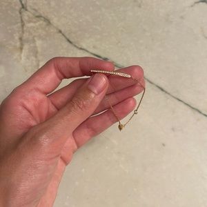Pave Bar Rose Gold Bracelet